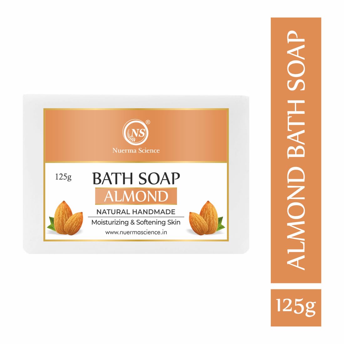 Nuerma Science Almond Bath Soap | Moisturizing & Softening Skin | Swadesiicart