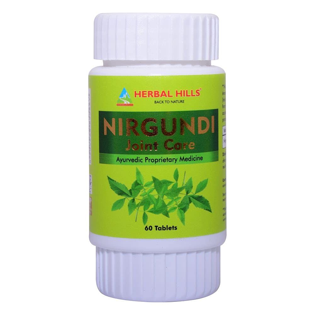 Herbal Hills Nirgundi Joint Care Tablets - 60 Tablets 