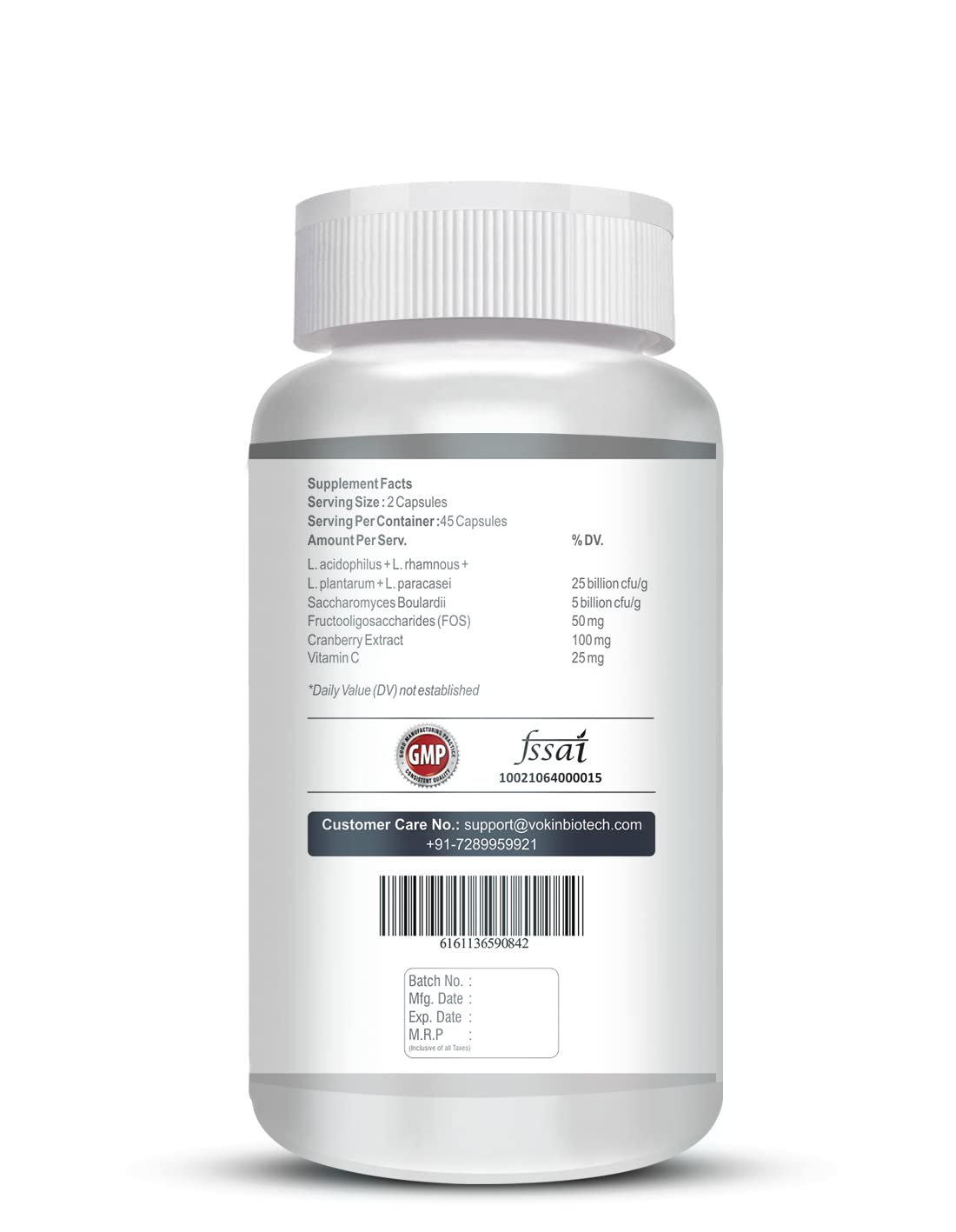 Vokin Biotech Probiotics 50 Billion CFU Multi Capsules  Grab2Buy Vokin Biotech Grab2Buy