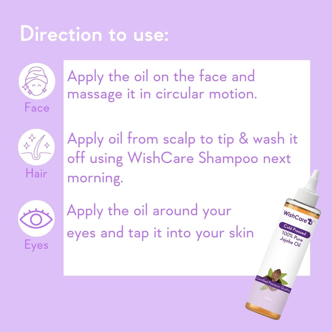 Wishcare 100% Pure Cold Pressed Jojoba Oil  Grab2Buy Wishcare Grab2Buy
