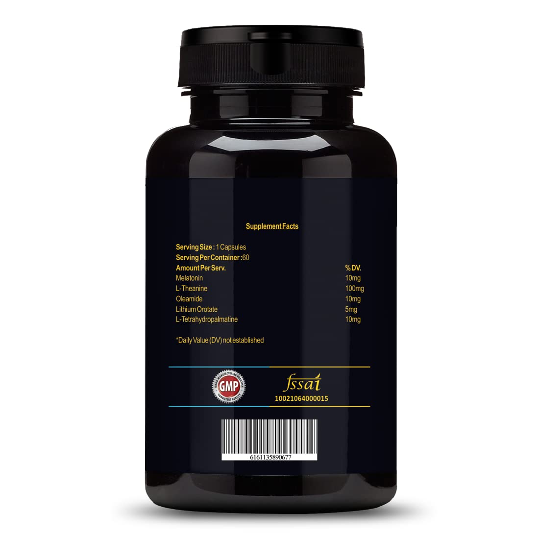 Vokin Biotech Insomnix 60 Capsules with Melatonin 10mg & L-Theanine 100mg Healthy Sleep Cycle | Helps Stress & Anxiety Relief | Improve Concentration  Grab2Buy Vokin Biotech Grab2Buy
