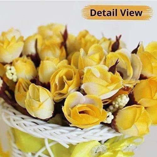 Cycle Shape Plastic Decoration Flower Vase with Peonies Bunch - Grab2buy