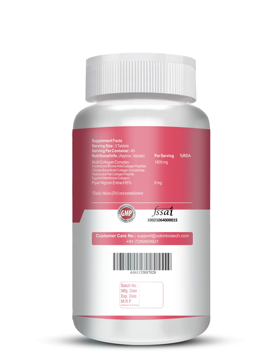 Vokin Biotech Multi Collagen Complex Peptide Tablets  Grab2Buy Vokin Biotech Grab2Buy