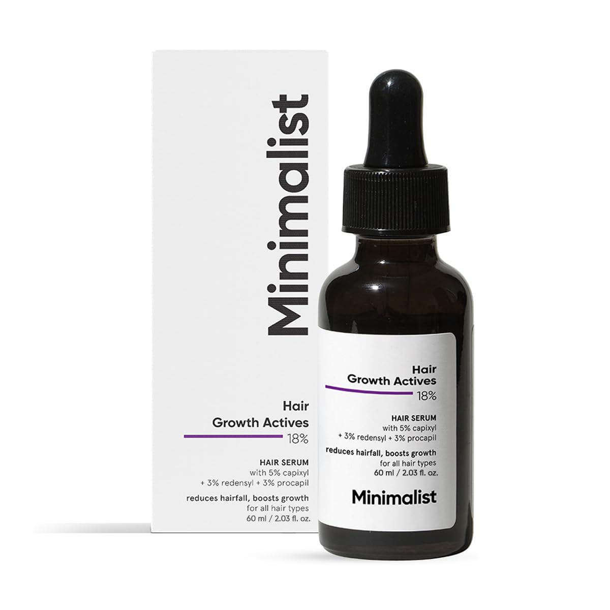 Minimalist Hair Growth Actives 18% Hair Serum  Grab2Buy Minimalist Grab2Buy
