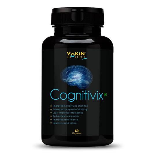 Vokin Biotech Cognitivix -Unique Brain activation Ginkgo Biloba With Ginseng extract Veg capsule  Grab2Buy Vokin Biotech Grab2Buy