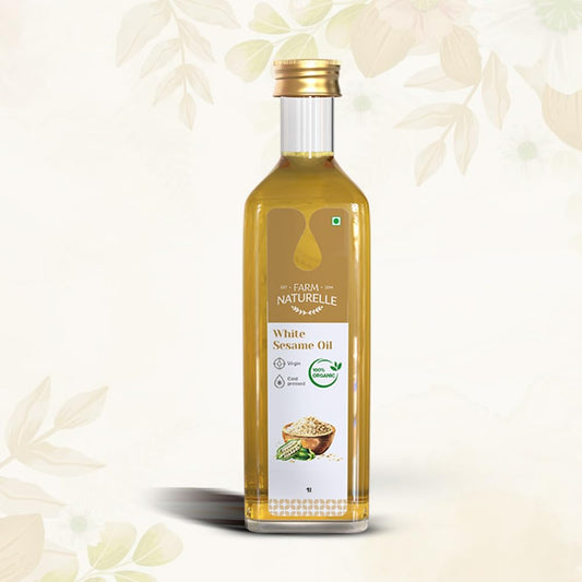 Farm Naturelle Cold Pressed Virgin White Sesame Seed Oil - Grab2buy