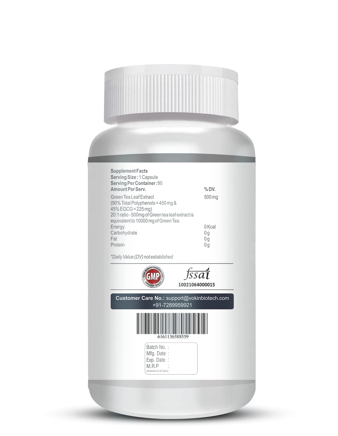 Vokin Biotech Green Tea Leaf Extract-90% Polyphenols & 45% EGCG– EGCG Supports Metabolism  Grab2Buy Vokin Biotech Grab2Buy