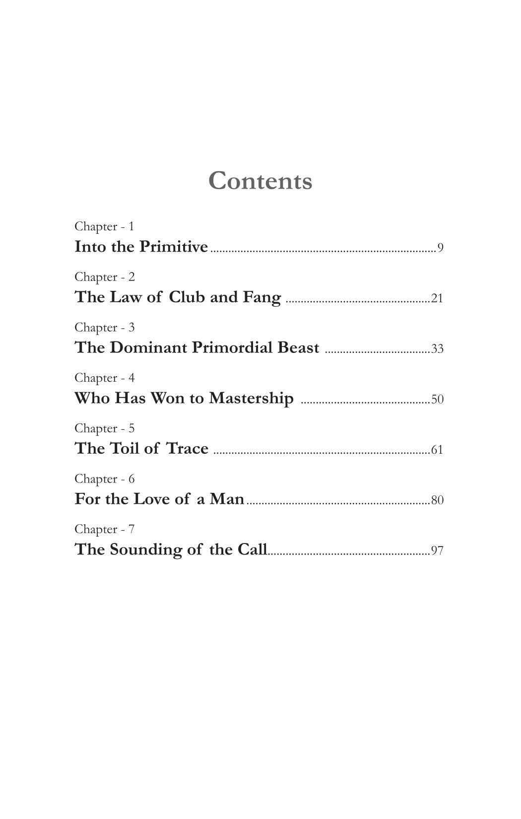 The Call Of The Wild - Jack London  Grab2Buy Unbound Script Grab2Buy