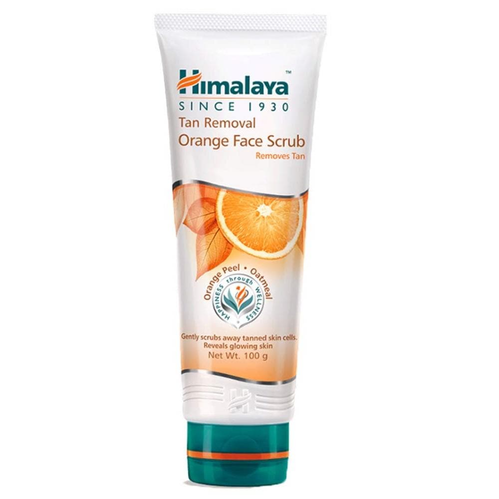 Himalaya Tan Removal Orange Face Scrub | Ayurvedic Brightening Scrub for Sun-Tanned Skin 
