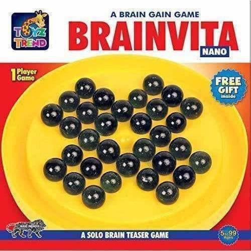 TOYZTREND Mind Challenging and Brain Development Brainvita Mini for Kids with 33 Glass Marbles  Grab2Buy Brandless Grab2Buy