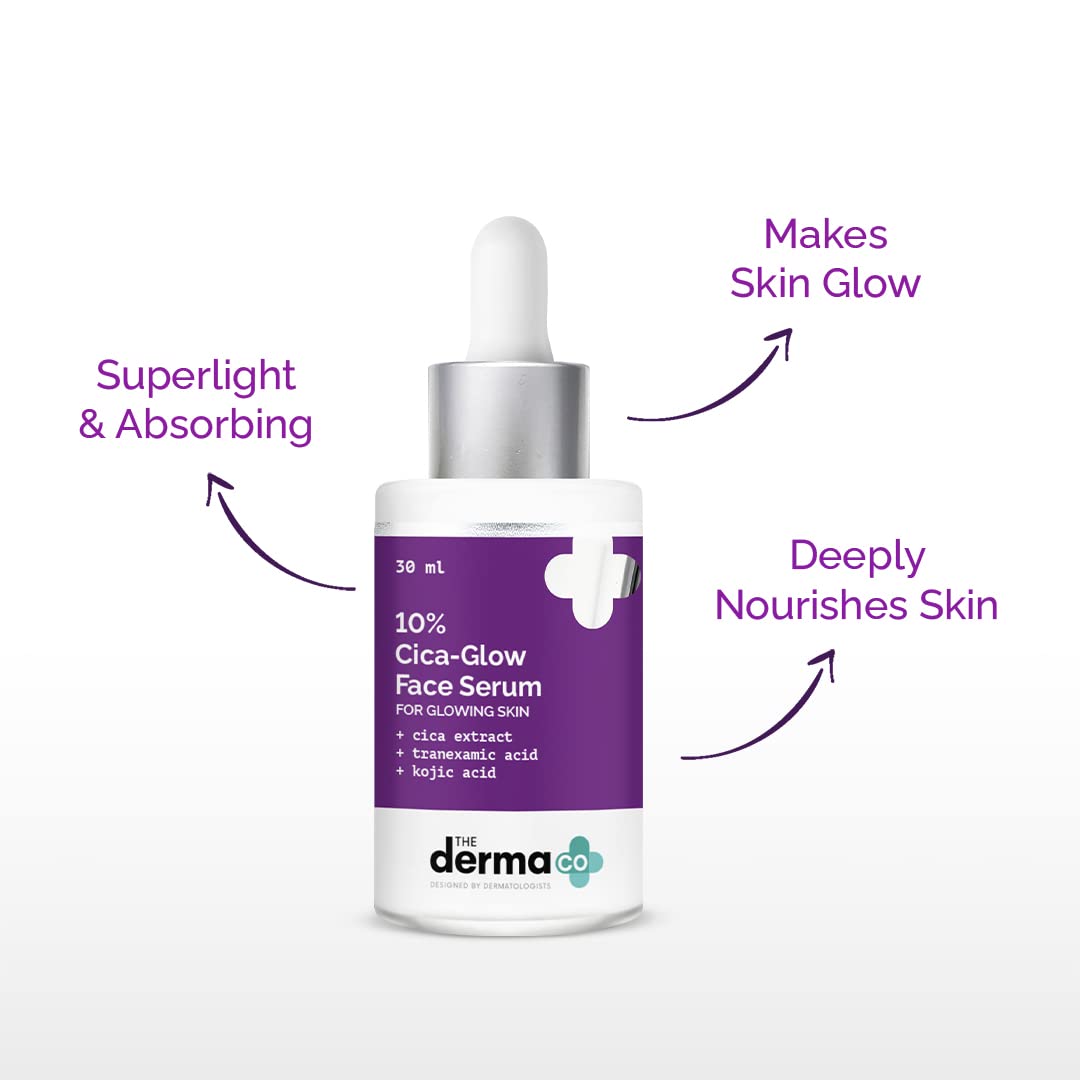The Derma Co 10% Cica-Glow Face Serum for Glowing Skin  Grab2Buy The Derma Co Grab2Buy