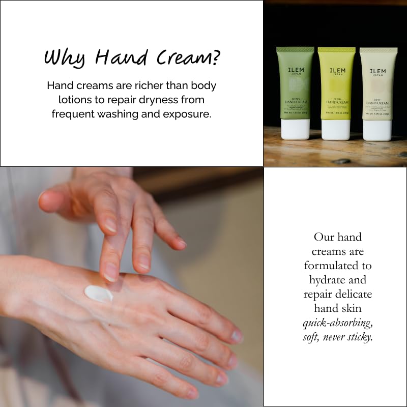 ILEM JAPAN Hand Cream for Women and Men
