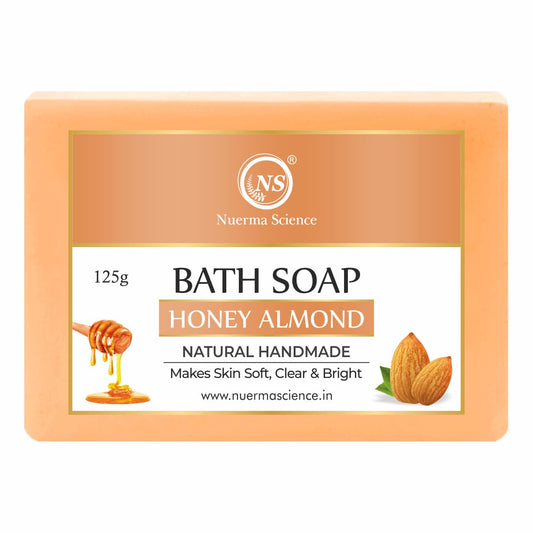 Nuerma Science Honey Almond Bath Soap | Nourishes & Softens Skin | Swadesiicart