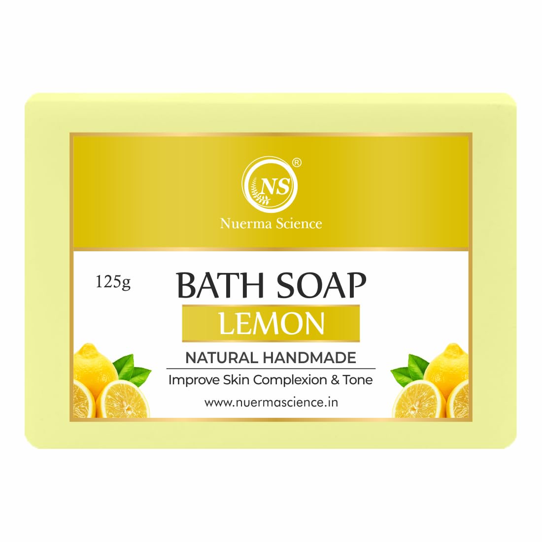 Nuerma Science Lemon Bath Soap | Improve Skin Complexion & Tone | Swadesiicart