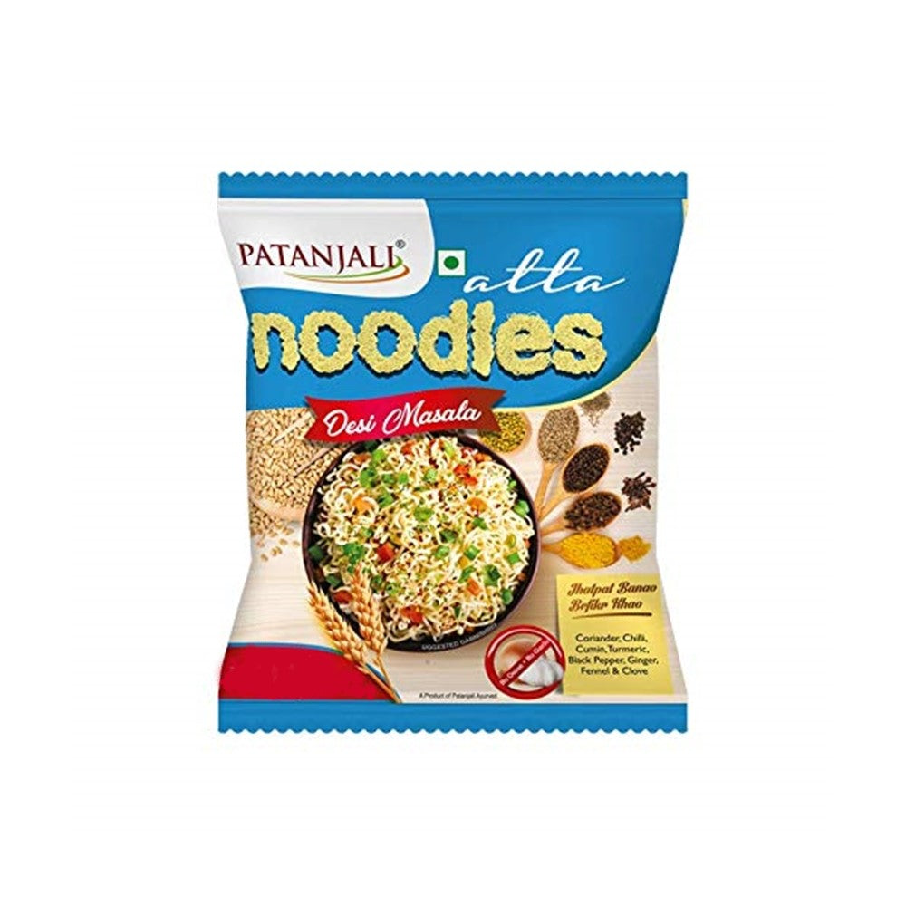 Patanjali Atta Noodles Desi Masala (Pack of 10) 