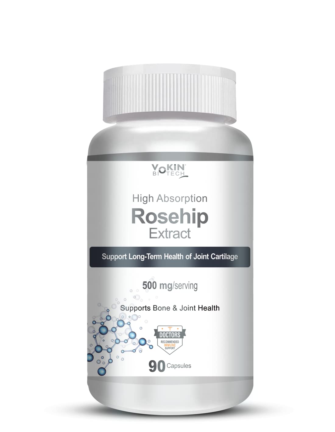 Vokin Biotech Rosehip Extract, Support Bone & Joint Health, Capsules (500mg)  Grab2Buy Vokin Biotech Grab2Buy