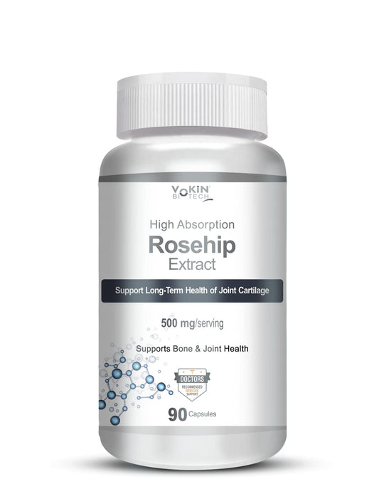 Vokin Biotech Rosehip Extract, Support Bone & Joint Health, Capsules (500mg)  Grab2Buy Vokin Biotech Grab2Buy