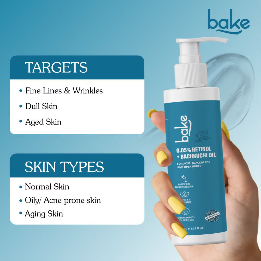 BAKE 0.05% Retinol Face Wash  Grab2Buy Bake Grab2Buy