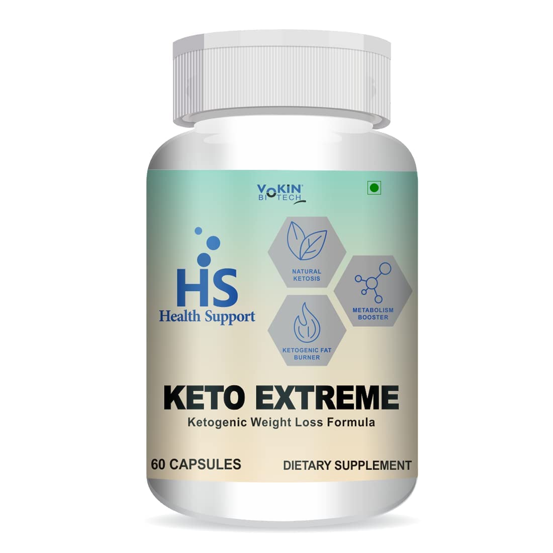 Vokin Biotech Keto Extreme Ketogenic Weight Loss Formula with Garcinia Cambogia Extract Fat Burner | Metabolism Booster  Grab2Buy Vokin Biotech Grab2Buy