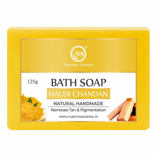 Nuerma Science Haldi Chandan Bath Soap | Removes Tan & Pigmentation | Swadesiicart