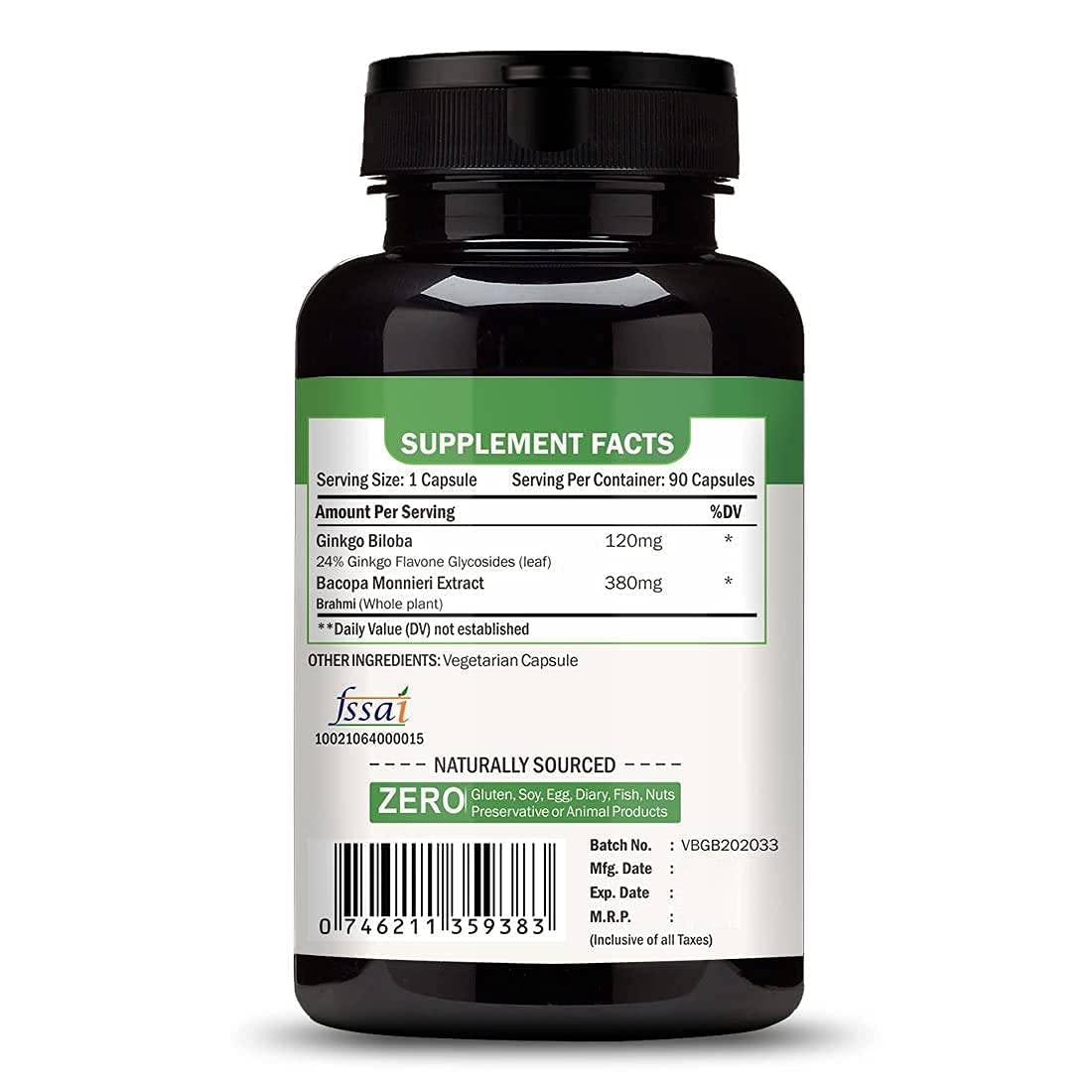 Vokin Biotech Ginkgo Biloba with Brahmi Boosts Concentration & Learning Activities  Grab2Buy Vokin Biotech Grab2Buy