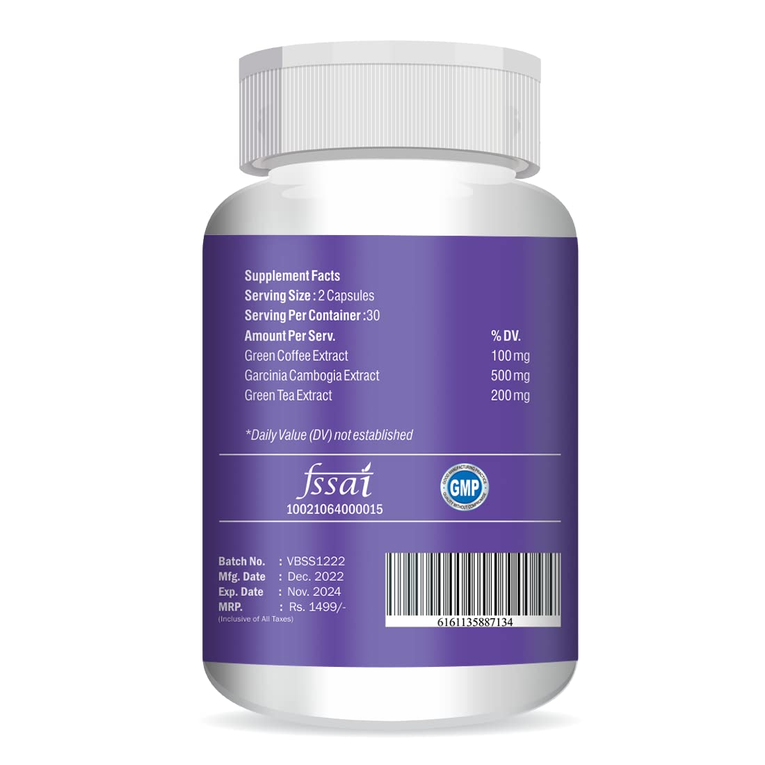 Vokin Biotech Slimo Advanced Weight Loss Formula with Green Coffee Extract 100mg and Garcinia Cambogia Extract 500mg Fat Burner for Men and Women  Grab2Buy Vokin Biotech Grab2Buy
