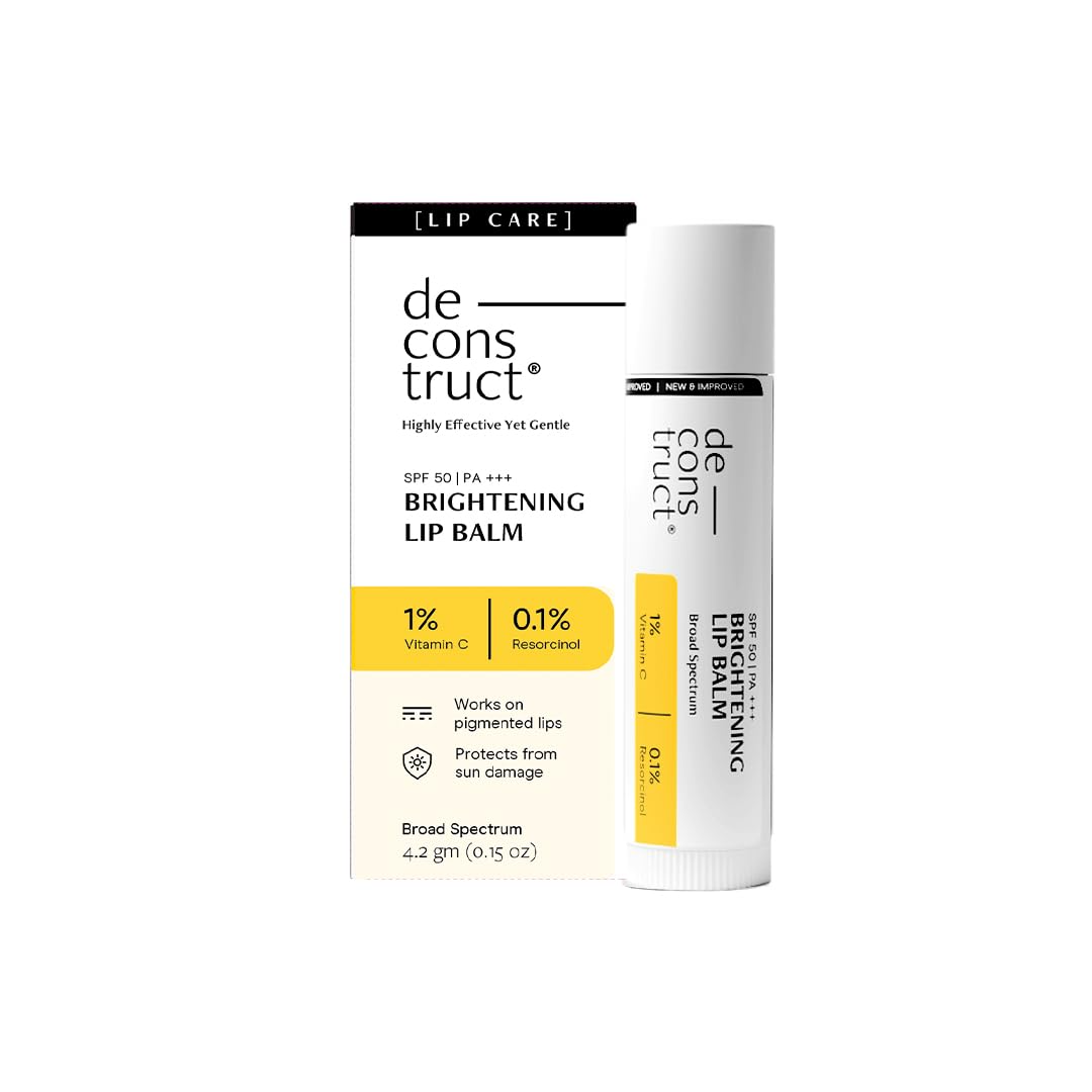 Deconstruct Brightening Lip Balm with SPF 50 - For Dark, Pigmented, Dry, Flaky Lips  Grab2Buy Deconstruct Grab2Buy