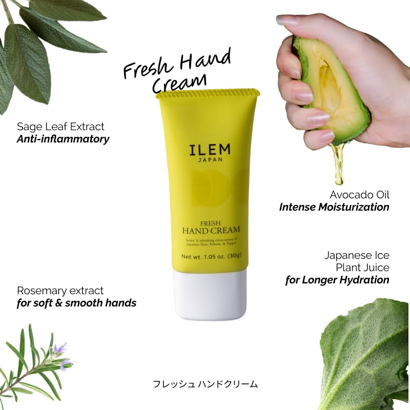 ILEM JAPAN Hand Cream for Women and Men