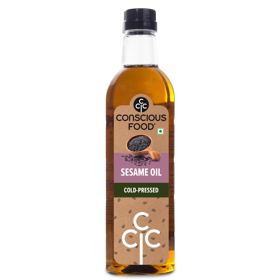 Conscious Food Organic Cold Pressed Sesame Oil 