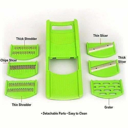 Green Color - Plastic Fruit and Vegetable Juicer Combo Set, 9-Pieces - Grab2buy