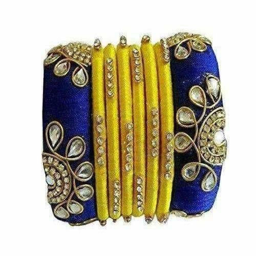 Silk Thread Bangles Set of 8 