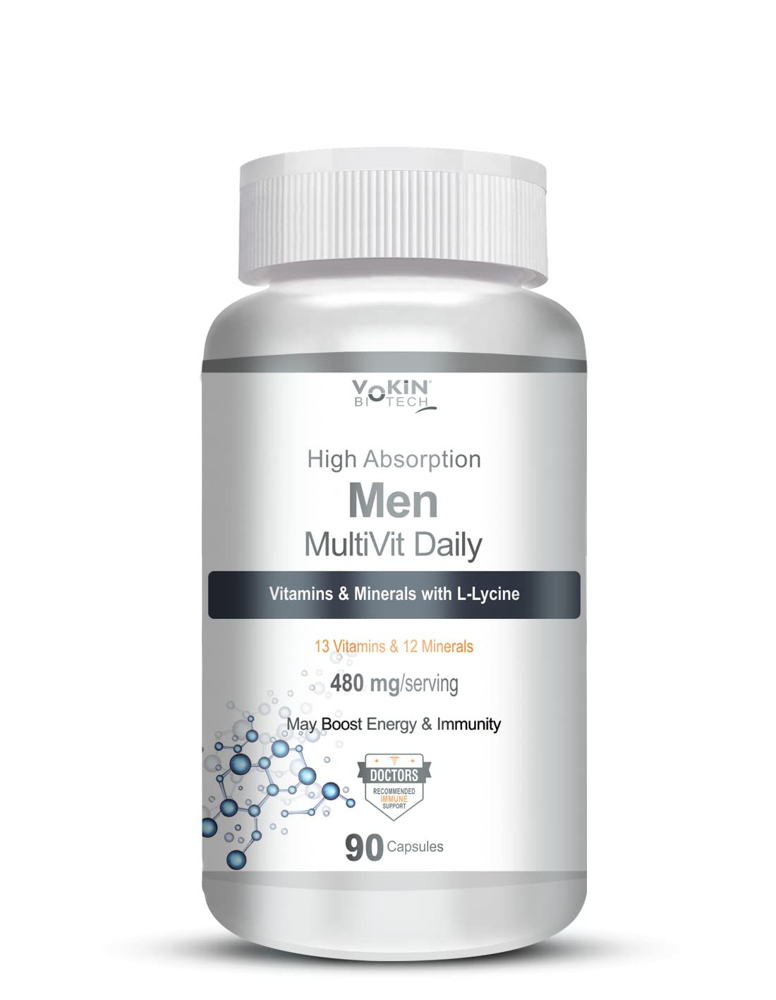 Vokin Biotech Men - MultiVit Daily - 13 Vitamins & 12 Minerals – Support Boost Energy & Immunity-  Grab2Buy Vokin Biotech Grab2Buy