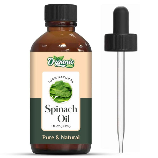 Organic Zing Spinach (Spinacia Oleracea) Oil | Pure & Natural Essential Oil for Aroma, Diffusers, Skincare & Haircare
