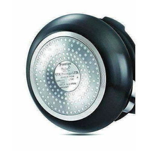 Induction Base Aluminum Pressure Cooker 2 Litres - Black Color - Grab2buy