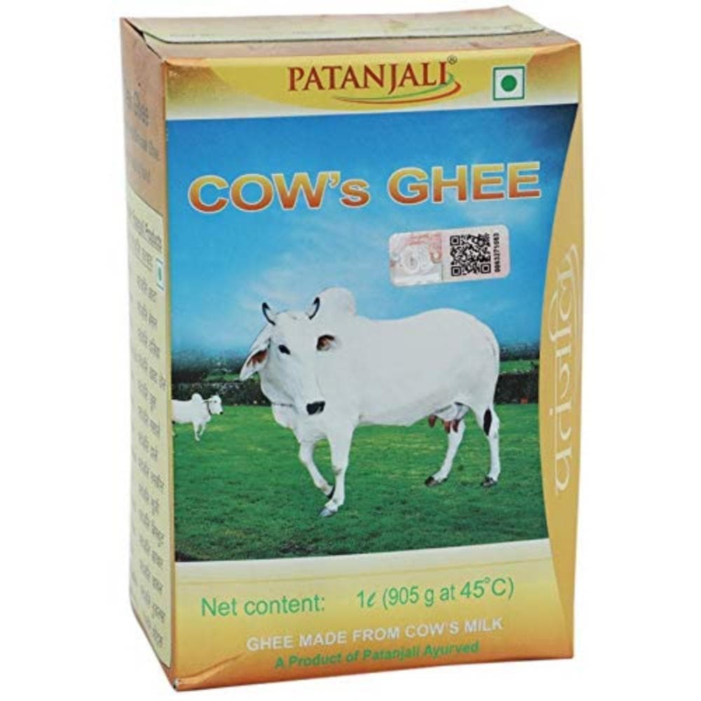 Patanjali Cow's Ghee | Pure Desi Gau Ghrita for Digestion, Energy & Ayurvedic Cooking 