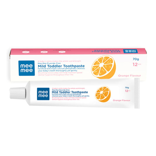 Mee Mee Fluoride-Free Mild Toddler Toothpaste - Orange Flavor - Grab2buy