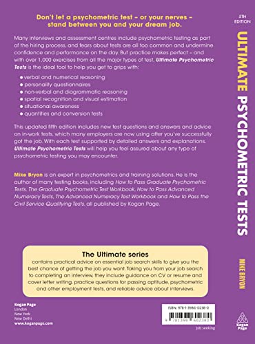 Ultimate Psychometric Tests: 1000 Questions And Answers For Verbal, Numerical, And Personality Tests (Ultimate Series)  Grab2Buy Generic Grab2Buy