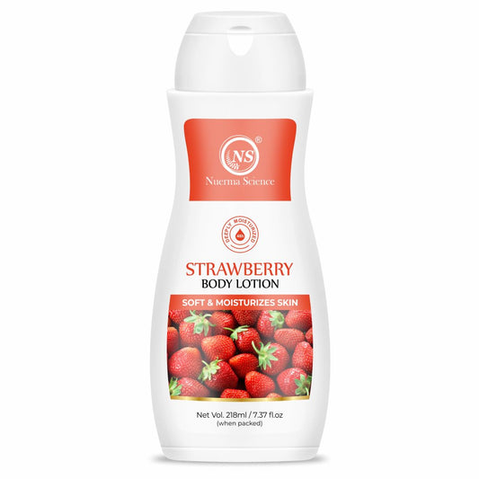 Nuerma Science Strawberry Body Lotion for Deep Skin Hydration & Moisturization