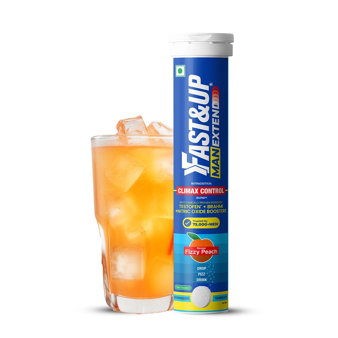 Fast&Up Man Extend Effervescent Tablets - Peach Flavor 
