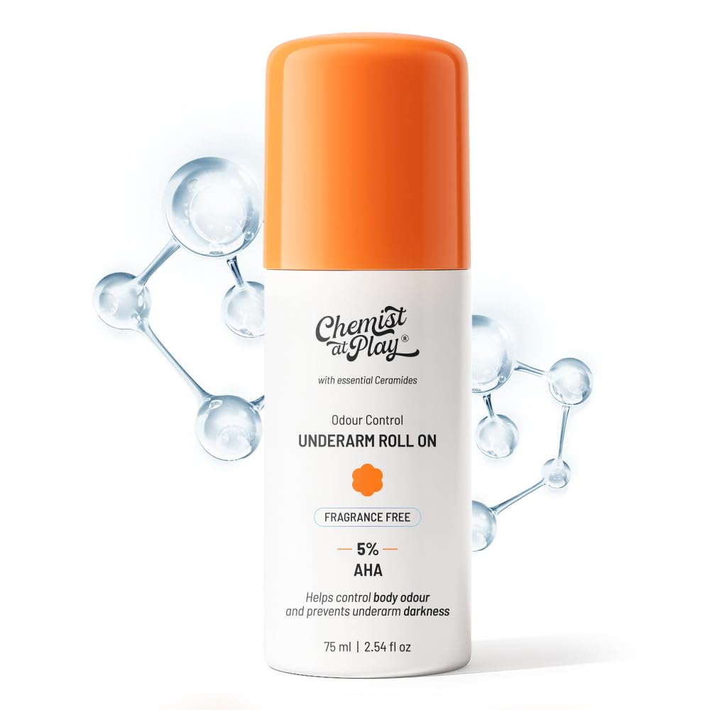 Chemist at Play UnderArm Roll On Fragrance Free, Prevents Body Odour, Brightens Skin & Exfoliates Underarm  Grab2Buy Chemist At Play Grab2Buy