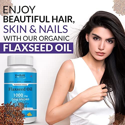 Vokin Biotech Natural Cardiovax with Arjuna Extract & Moringa Extract (60 Tablets) With Cold Pressed Flaxseed Oil | Omega 3 6 9  Grab2Buy Vokin Biotech Grab2Buy