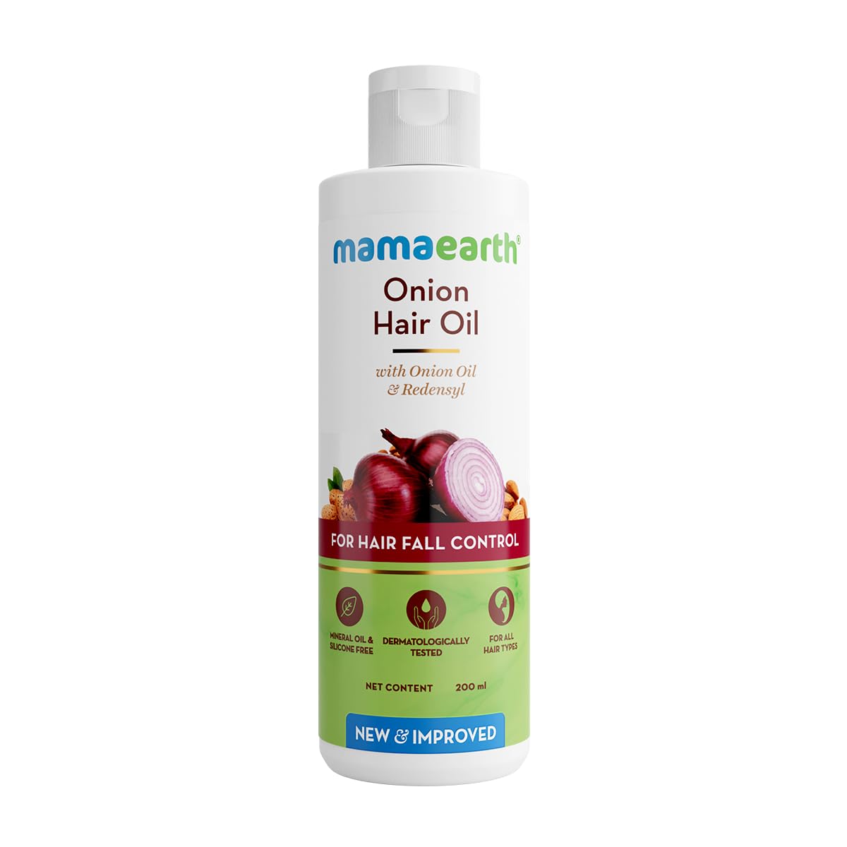Mamaearth Onion Hair Oil With Onion & Redensyl For Hair Fall Control - Swadesiicart