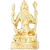 Estele Gold-Polished Adiyogi Shiva idol for Pooja/Car decor 