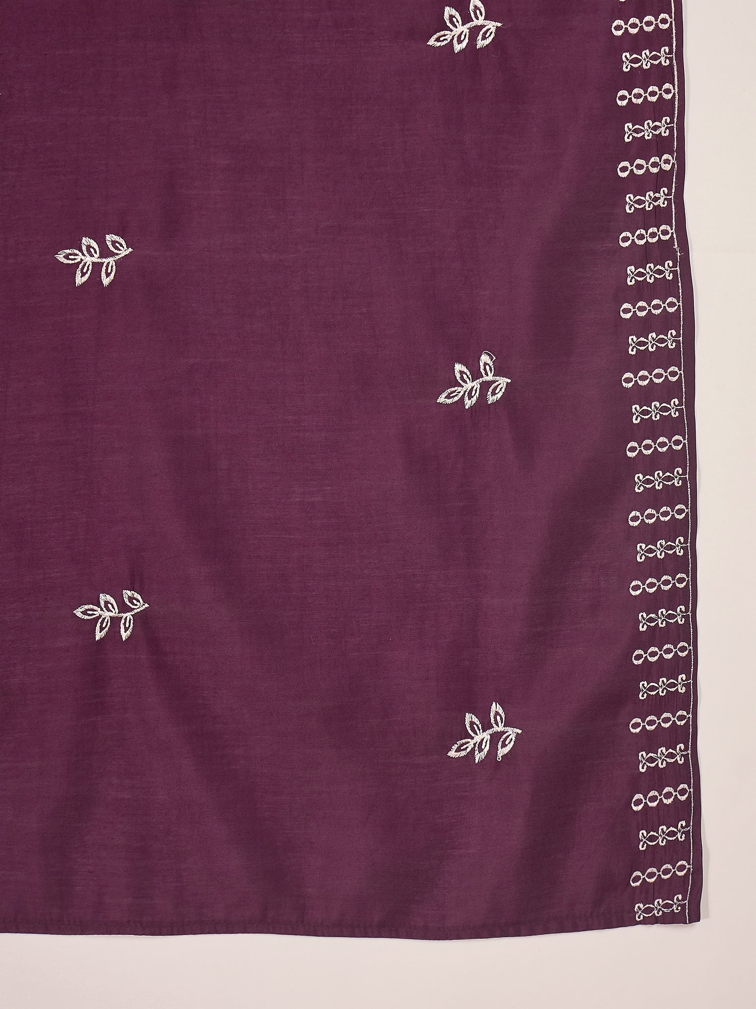 Joban Fashion Purple Silk Embroidery Readymade Kurta Set