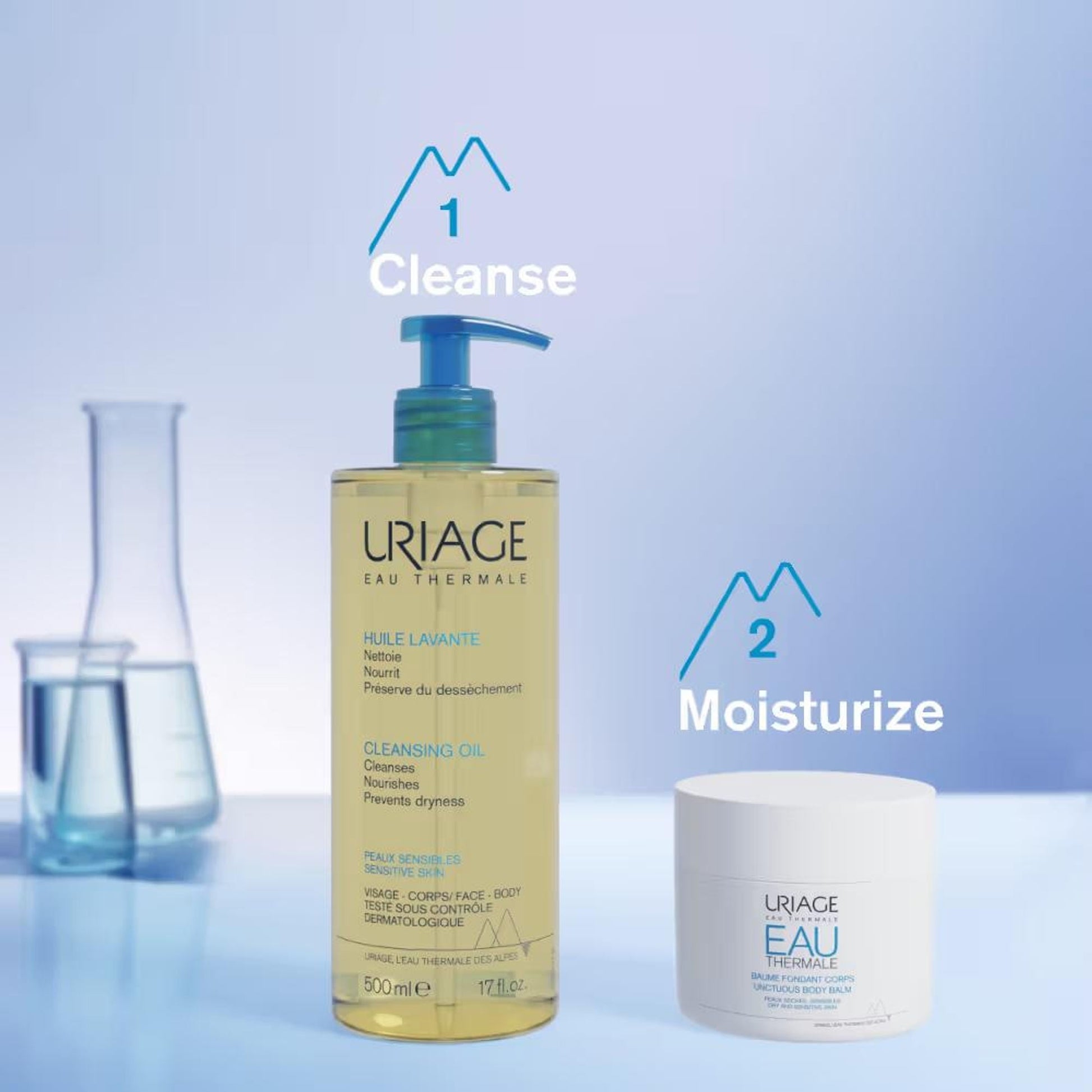 Uriage Cleansing Oil with 25% Glycerin Dermat Recommended Gently Cleanses & Moisturizes Face & Body  Grab2Buy Uriage Grab2Buy