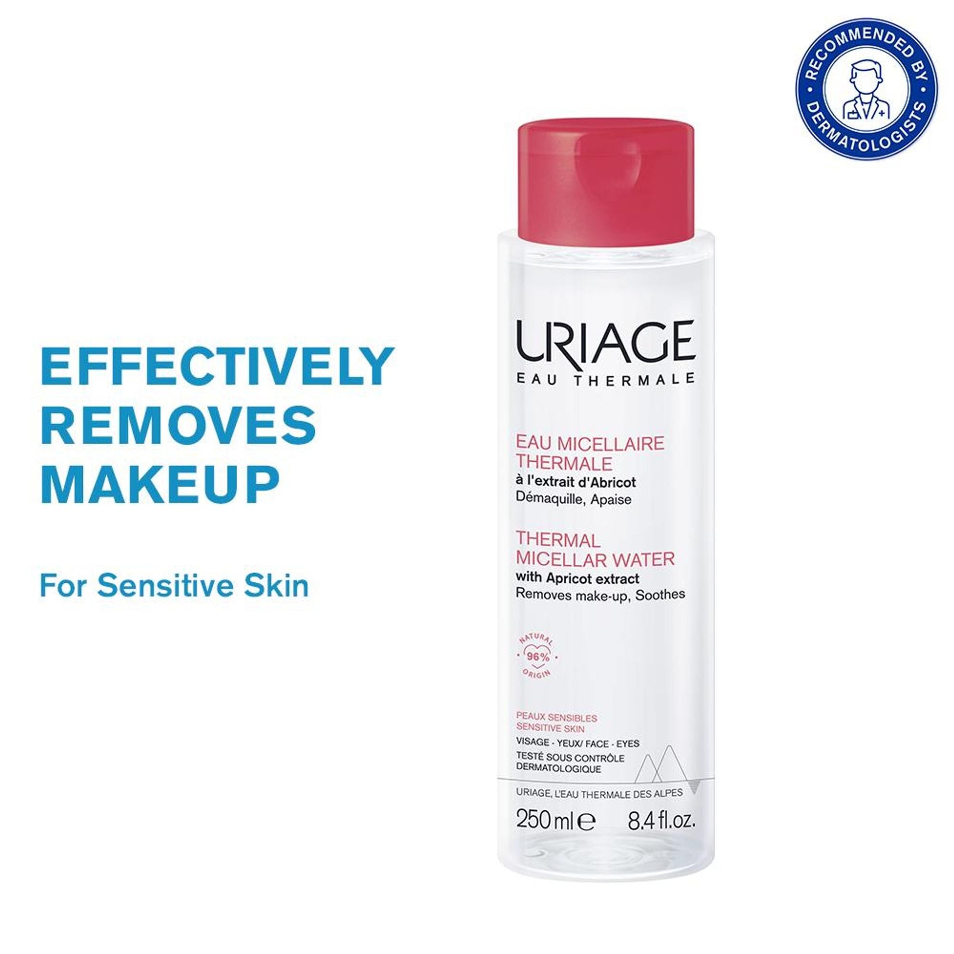 Uriage Thermal Micellar Water for Sensitive Skin Removes Makeup from Face & Eyes Dermat Recommended  Grab2Buy Uriage Grab2Buy