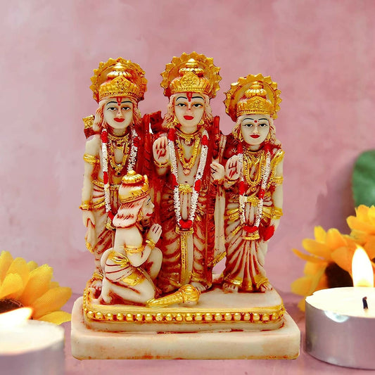 Kitlyn Ram Darbar Statue, Lord Ram, Laxman, Sita And Hanuman Ji Murti Set - Grab2buy