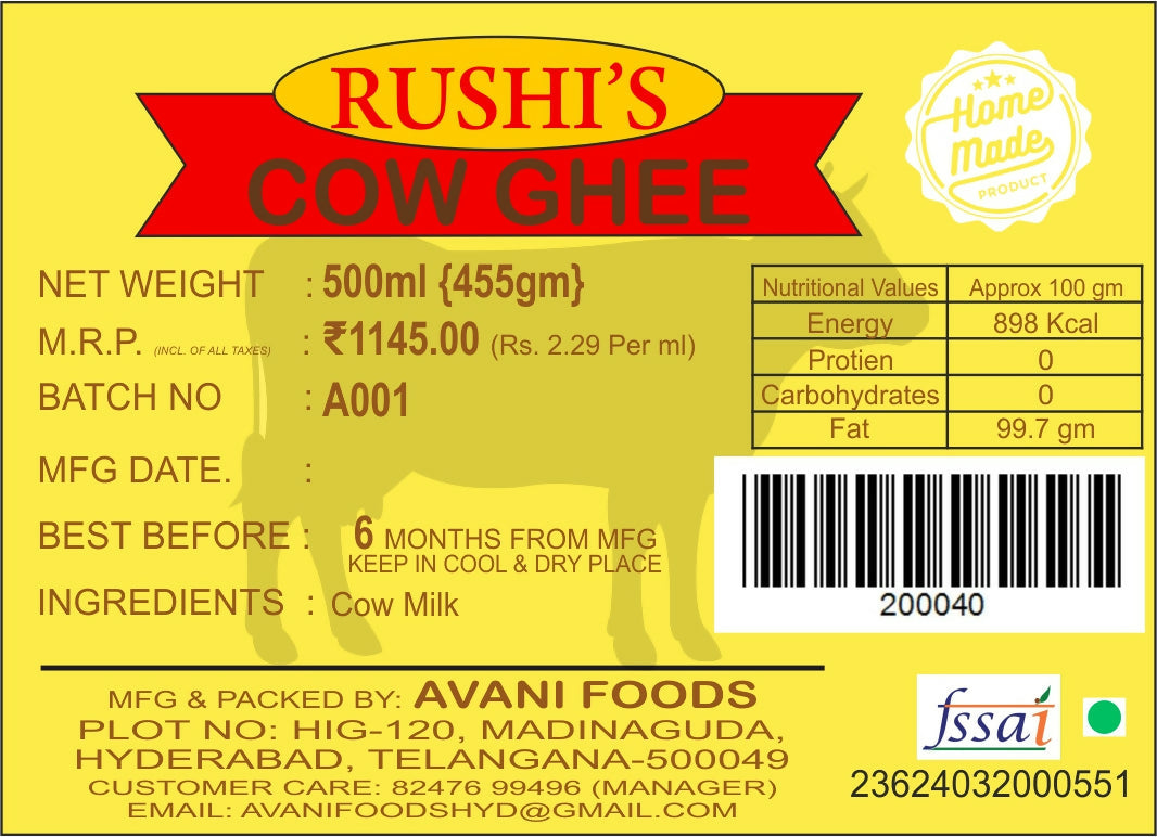 Avani Foods Cow Ghee 