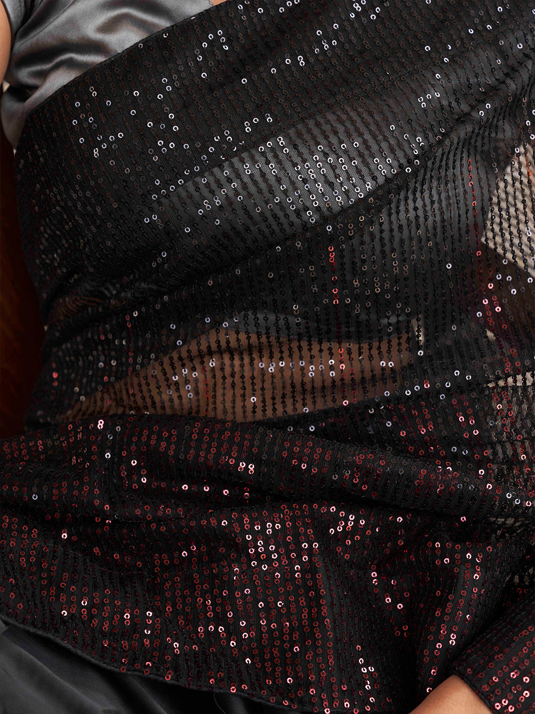 Tikhi Imli Sequinned Satin Heavy Work Grab2Buy 