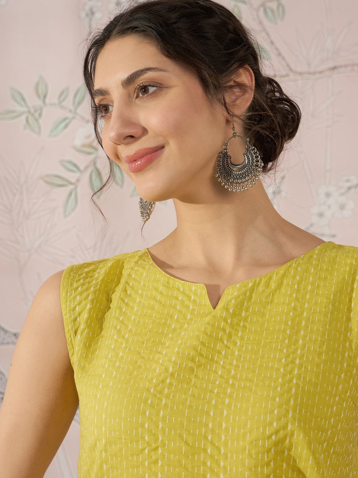 InWeave Light Yellow Kantha W/S Top 